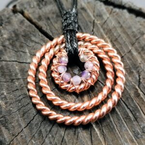 Amulet tensorowy z ametystem