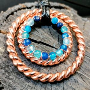 Ra-mu Cubit i STU Harmony Cubit z Agatem niebieskim