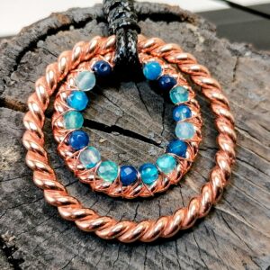 Ra-mu Cubit i STU Harmony Cubit z Agatem niebieskim