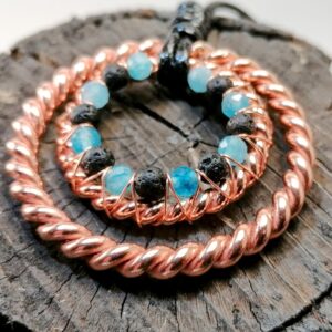 Ra-mu Cubit i STU Harmony Cubit z Lawą i Chalcedonem