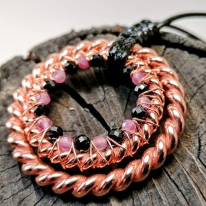 Turmalinowe kosmiczne duo pierścienie 528MHz i 188MHz